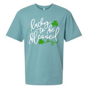 Lucky To Be Blessed Sueded Cloud Jersey T-Shirt