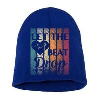 Let The Beat Drop Adenosine Vintage Distressed Cute Gift Short Acrylic Beanie