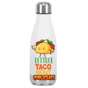 Lettuce Taco Bout Music Stainless Steel Insulated Water Bottle