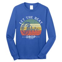 Let The Beat Drop Adenosine Vintage Sunset Funny Gift Long Sleeve Shirt