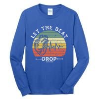 Let The Beat Drop Adenosine Vintage Sunset Funny Gift Tall Long Sleeve T-Shirt