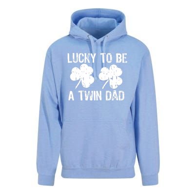 Lucky To Be A Twin Dad St Patrick's Day Unisex Surf Hoodie