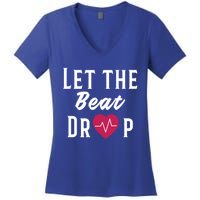 Let The Beat Drop Funny Nurse Adenosine Meaningful Gift Women's V-Neck T-Shirt