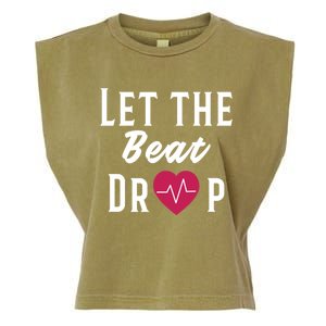 Let The Beat Drop Funny Nurse Adenosine Meaningful Gift Garment-Dyed Women's Muscle Tee