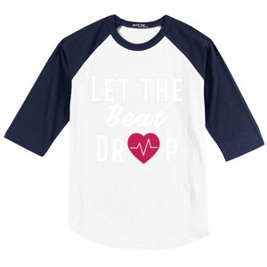 Let The Beat Drop Funny Nurse Adenosine Meaningful Gift Baseball Sleeve Shirt