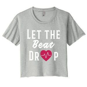 Let The Beat Drop Funny Nurse Adenosine Meaningful Gift Women's Crop Top Tee