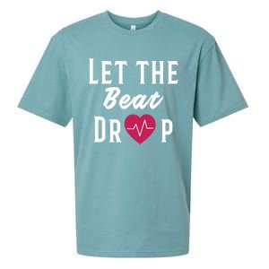 Let The Beat Drop Funny Nurse Adenosine Meaningful Gift Sueded Cloud Jersey T-Shirt