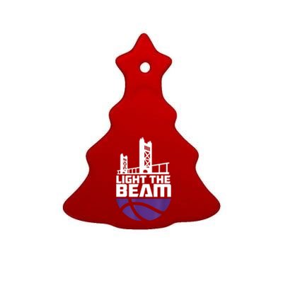 Light The Beam Sacramento Ceramic Tree Ornament