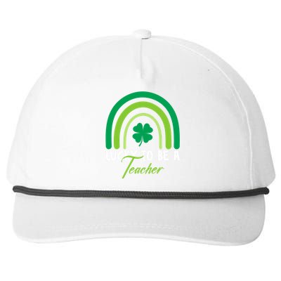 Lucky To Be A Teacher St Patricks Day Snapback Five-Panel Rope Hat