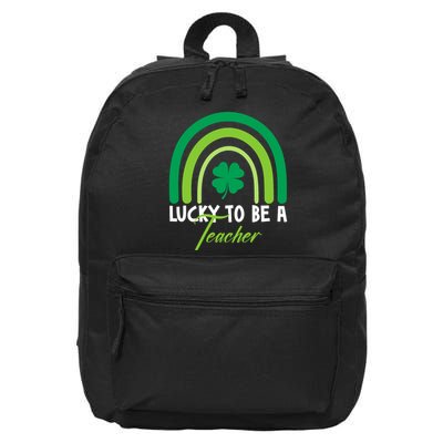 Lucky To Be A Teacher St Patricks Day 16 in Basic Backpack