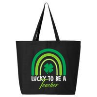 Lucky To Be A Teacher St Patricks Day 25L Jumbo Tote