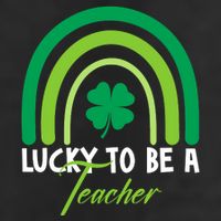 Lucky To Be A Teacher St Patricks Day 25L Jumbo Tote