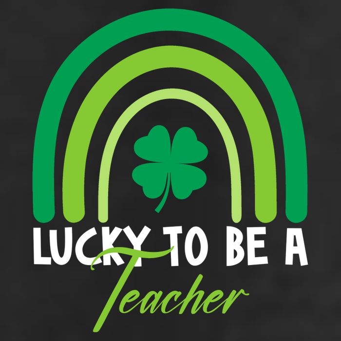 Lucky To Be A Teacher St Patricks Day 25L Jumbo Tote
