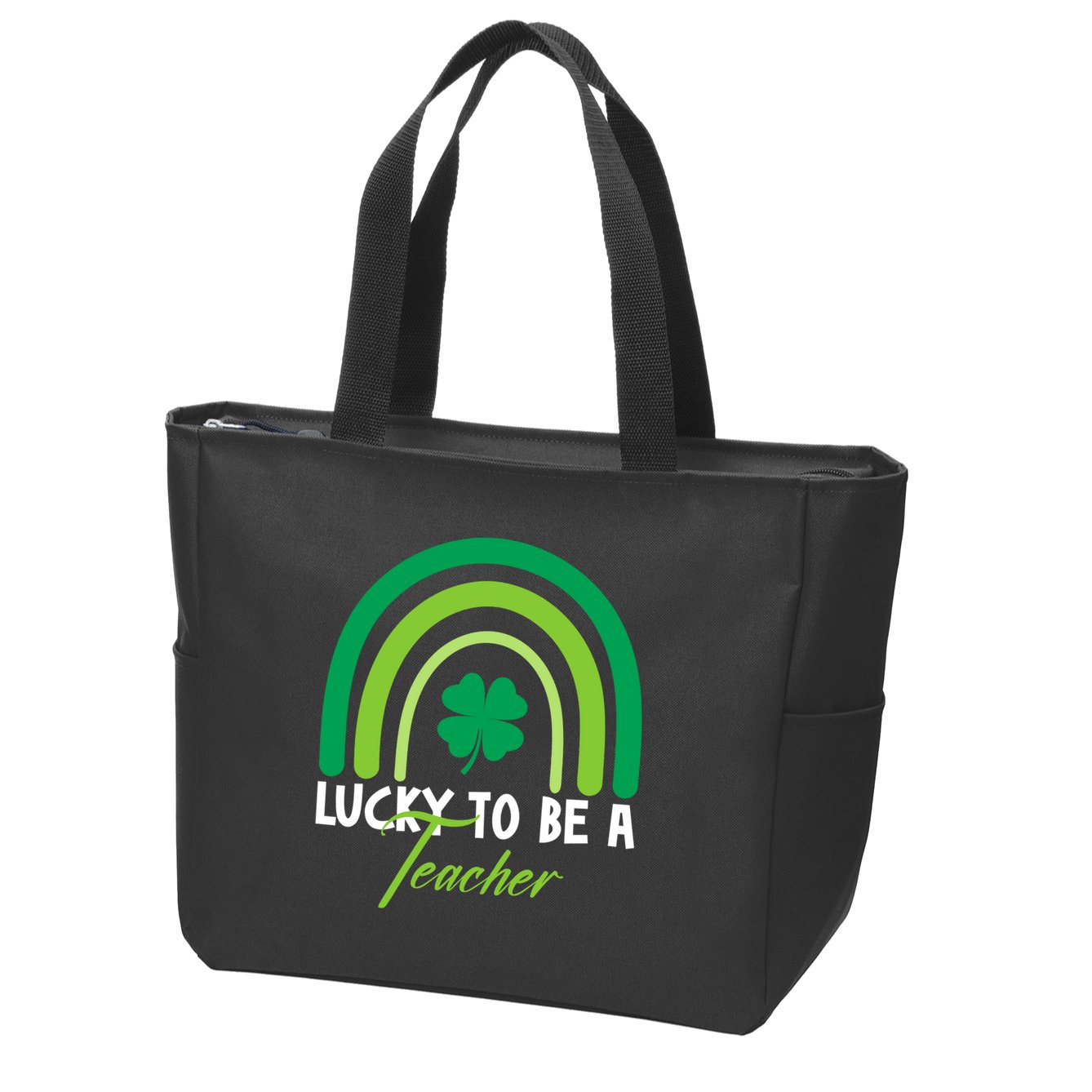 Lucky To Be A Teacher St Patricks Day Zip Tote Bag