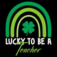 Lucky To Be A Teacher St Patricks Day Zip Tote Bag