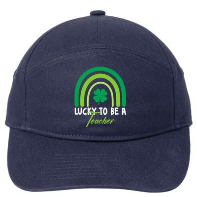 Lucky To Be A Teacher St Patricks Day 7-Panel Snapback Hat