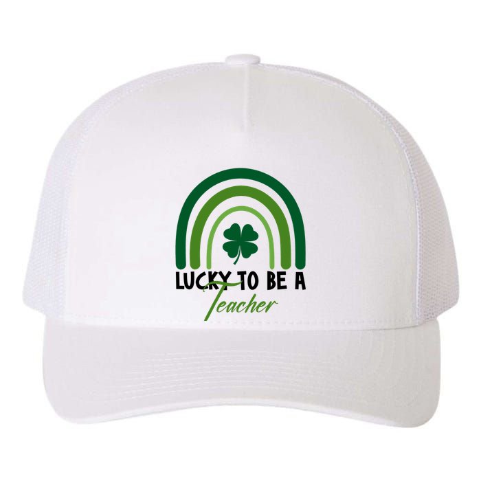 Lucky To Be A Teacher St Patricks Day Yupoong Adult 5-Panel Trucker Hat