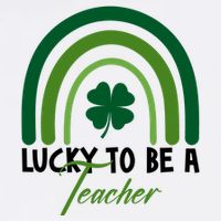 Lucky To Be A Teacher St Patricks Day Cooling Performance Crew T-Shirt