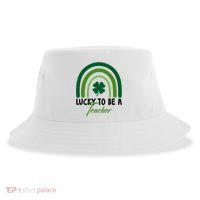 Lucky To Be A Teacher St Patricks Day Sustainable Bucket Hat