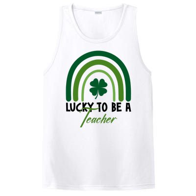 Lucky To Be A Teacher St Patricks Day PosiCharge Competitor Tank