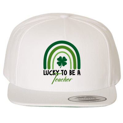 Lucky To Be A Teacher St Patricks Day Wool Snapback Cap