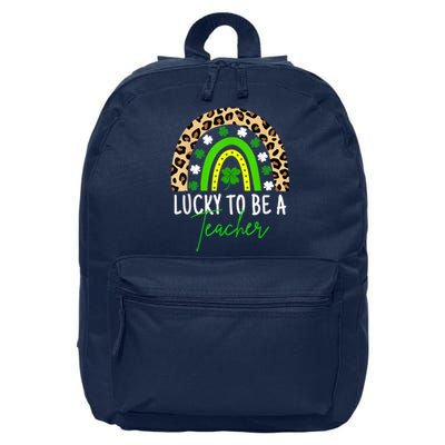 Lucky To Be A Teacher Rainbow Teacher St Patricks Day 16 in Basic Backpack