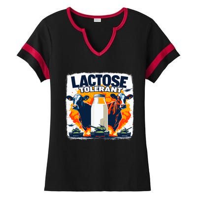 Lactose Tolerant Bold Statement Meme Funny 09r98m Ladies Halftime Notch Neck Tee