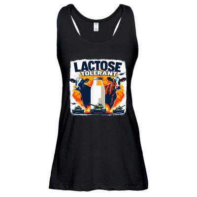 Lactose Tolerant Bold Statement Meme Funny 09r98m Ladies Essential Flowy Tank