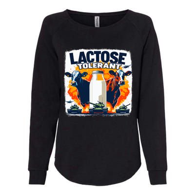 Lactose Tolerant Bold Statement Meme Funny 09r98m Womens California Wash Sweatshirt