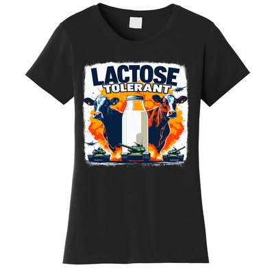 Lactose Tolerant Bold Statement Meme Funny 09r98m Women's T-Shirt