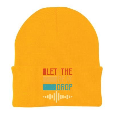 Let The Beat Drop Gift Knit Cap Winter Beanie