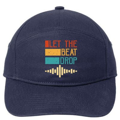 Let The Beat Drop Gift 7-Panel Snapback Hat