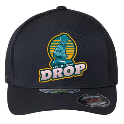 Let The Beat Drop For Dance Club And Festivals Fans Retro Great Gift Flexfit Unipanel Trucker Cap