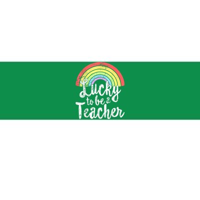 Lucky To Be A Teacher St Patricks Day  School Teach Bumper Sticker