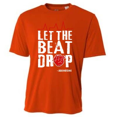 Let The Beat Drop Adenosine Gift Cooling Performance Crew T-Shirt