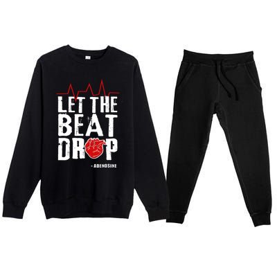 Let The Beat Drop Adenosine Gift Premium Crewneck Sweatsuit Set