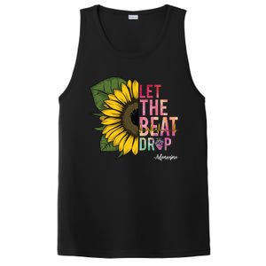 Let The Beat Drop Adenosine Best Nursing Nurse Sunflower Great Gift PosiCharge Competitor Tank