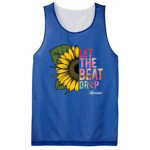 Let The Beat Drop Adenosine Best Nursing Nurse Sunflower Great Gift Mesh Reversible Basketball Jersey Tank