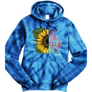 Let The Beat Drop Adenosine Best Nursing Nurse Sunflower Great Gift Tie Dye Hoodie