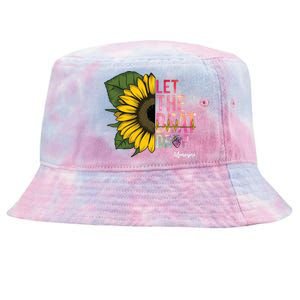 Let The Beat Drop Adenosine Best Nursing Nurse Sunflower Great Gift Tie-Dyed Bucket Hat