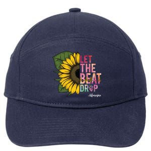 Let The Beat Drop Adenosine Best Nursing Nurse Sunflower Great Gift 7-Panel Snapback Hat