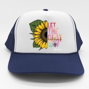 Let The Beat Drop Adenosine Best Nursing Nurse Sunflower Great Gift Trucker Hat