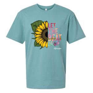 Let The Beat Drop Adenosine Best Nursing Nurse Sunflower Great Gift Sueded Cloud Jersey T-Shirt