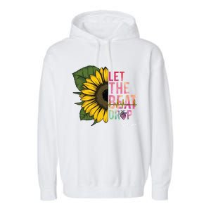 Let The Beat Drop Adenosine Best Nursing Nurse Sunflower Great Gift Garment-Dyed Fleece Hoodie