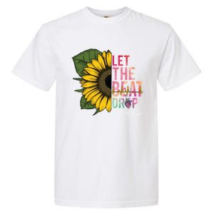 Let The Beat Drop Adenosine Best Nursing Nurse Sunflower Great Gift Garment-Dyed Heavyweight T-Shirt