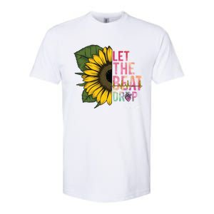 Let The Beat Drop Adenosine Best Nursing Nurse Sunflower Great Gift Softstyle CVC T-Shirt