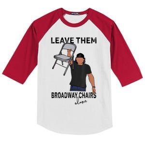 Leave Them Broadway Chairs Alone Kids Colorblock Raglan Jersey