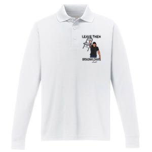 Leave Them Broadway Chairs Alone Performance Long Sleeve Polo