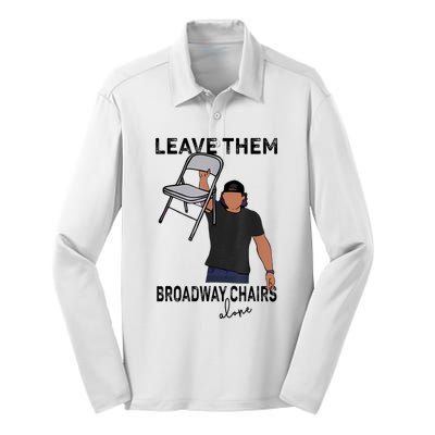 Leave Them Broadway Chairs Alone Silk Touch Performance Long Sleeve Polo