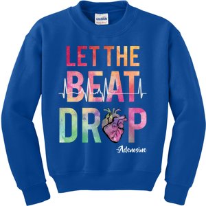 Let The Beat Drop Adenosine Funny Icu Nurse Saying Nursing Cute Gift Kids Sweatshirt